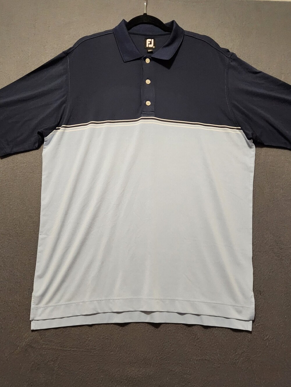 Footjoy Polo Shirt Men Size XL Blue Golf